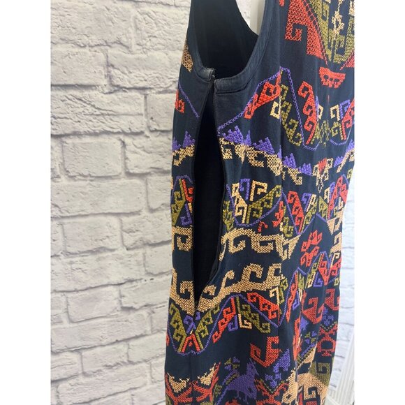 Free People Embroidered Dress Tribal Dress Serves You Right Size 2 - Picture 5 of 10